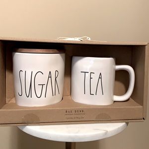 Rae Dunn Canister and Mug Set